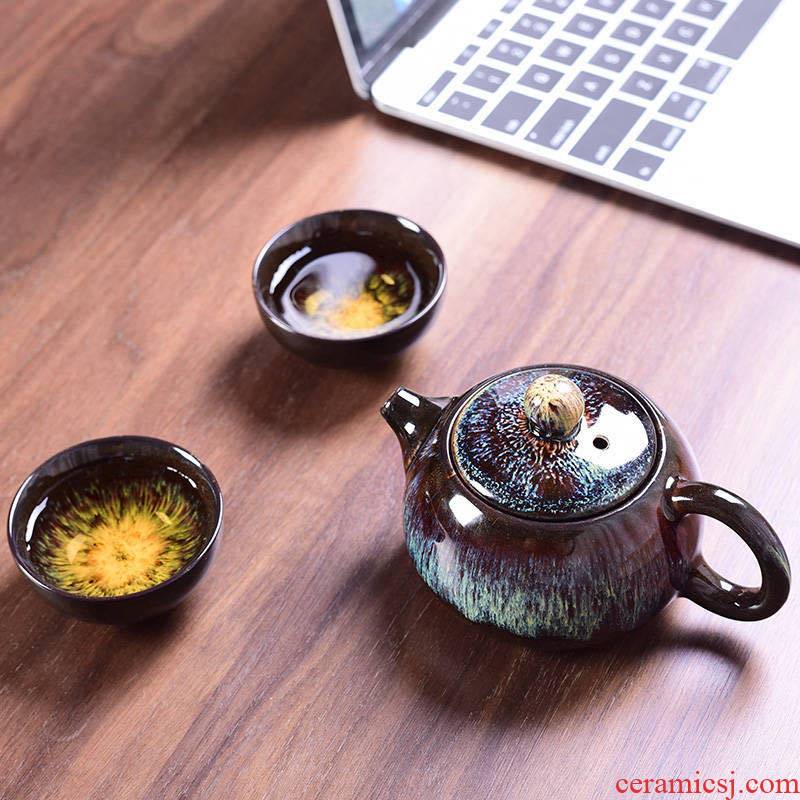 Travel tea set porcelain single cup home up cup teapot portable tea kungfu tea set gift gift activities