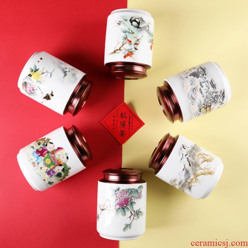 Ceramic tea pot seal moisture creative move fashion put tea POTS large a kilo with gift box