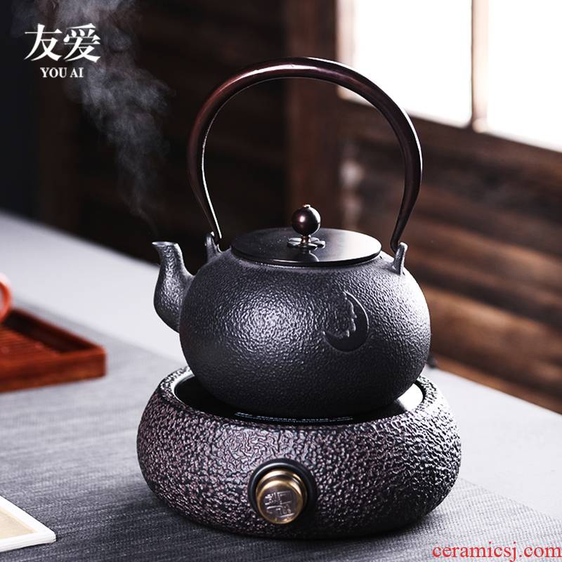 Love iron pot of household electricity TaoLu cast iron pot of boiling tea teapot suit Japanese tea stove boiling pot of tea