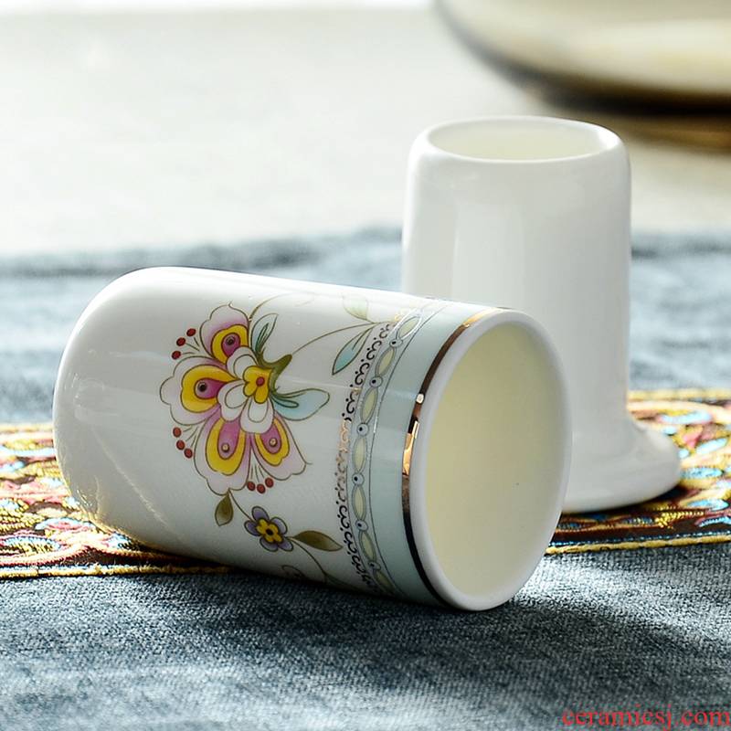 Sheng 's toothpick box of household creative European - style toothpick as cans ceramic toothpicks extinguishers ipads porcelain hotel restaurant tableware furnishing articles
