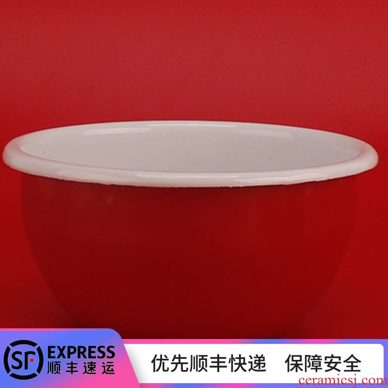 Enamel Enamel marca dragon with freight insurance 】 【 color children bowl dessert salad bowl of soup noodles bowl basin