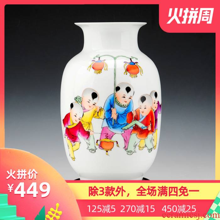 The Master of jingdezhen ceramics hand - made sitting room decoration vase modern furnishing articles home decorations