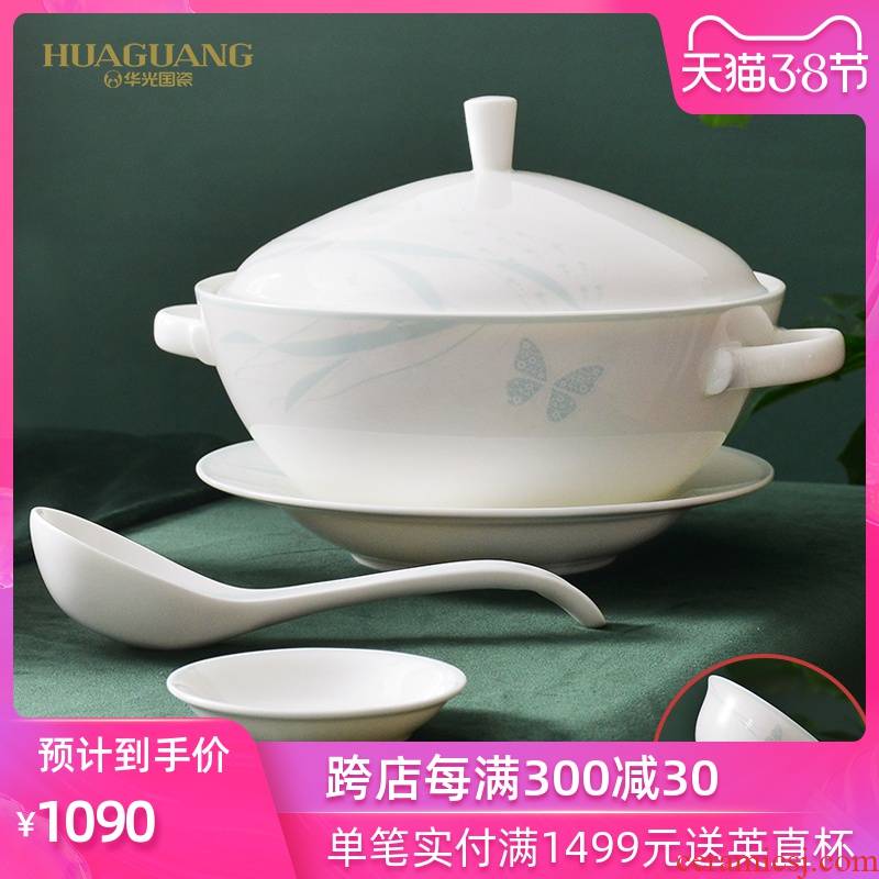 Uh guano ceramic household ipads porcelain tableware dishes suit household contracted style dishes tableware suit morandi