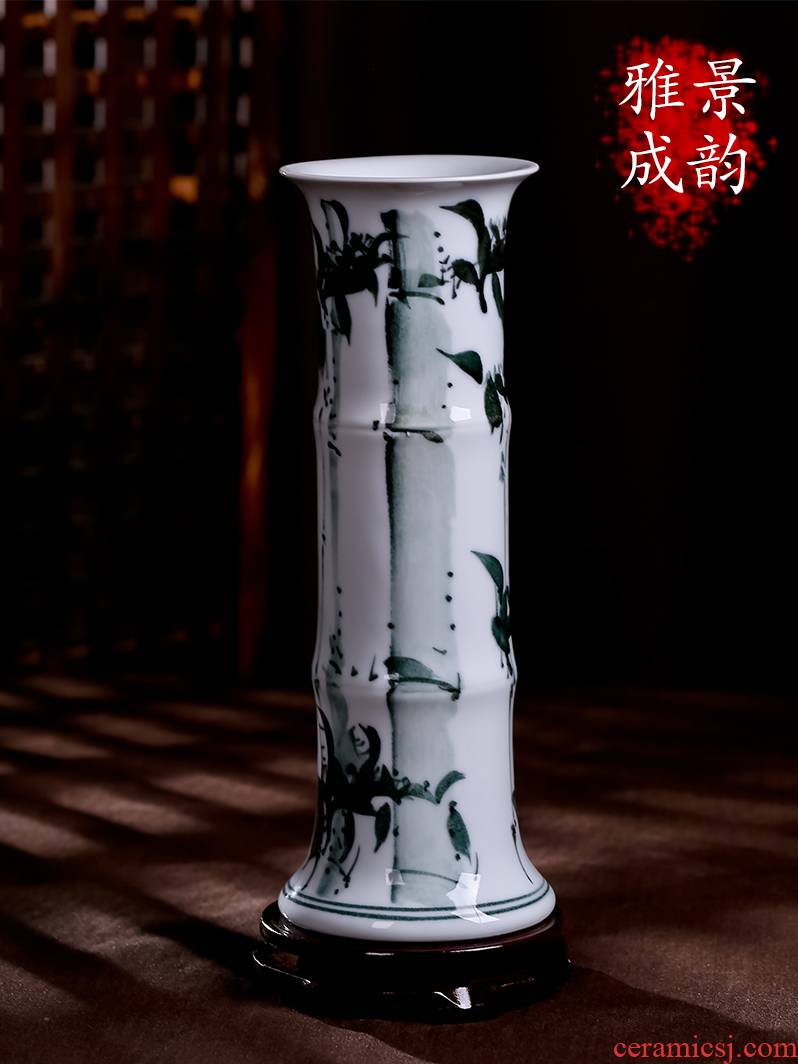 Jingdezhen ceramic vase lucky bamboo large sitting room household act the role ofing is tasted furnishing articles hydroponic flower arranging desktop gifts