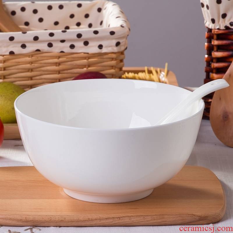 Jingdezhen new ipads China household ceramics tableware large bowl of the big bowl creative 8 "Macao bowl of noodles bowl