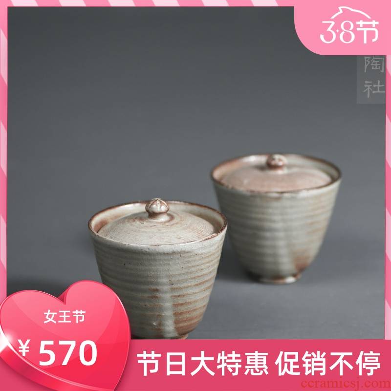 Poly real scene of jingdezhen ceramic checking up with coarse ceramic powder tureen three to make tea bowl powder blowing device