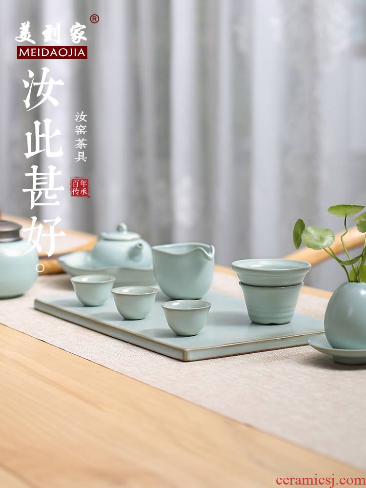 Beautiful home ceramic tea set a complete set of kung fu tea set your up tea cup lid bowl gift boxes