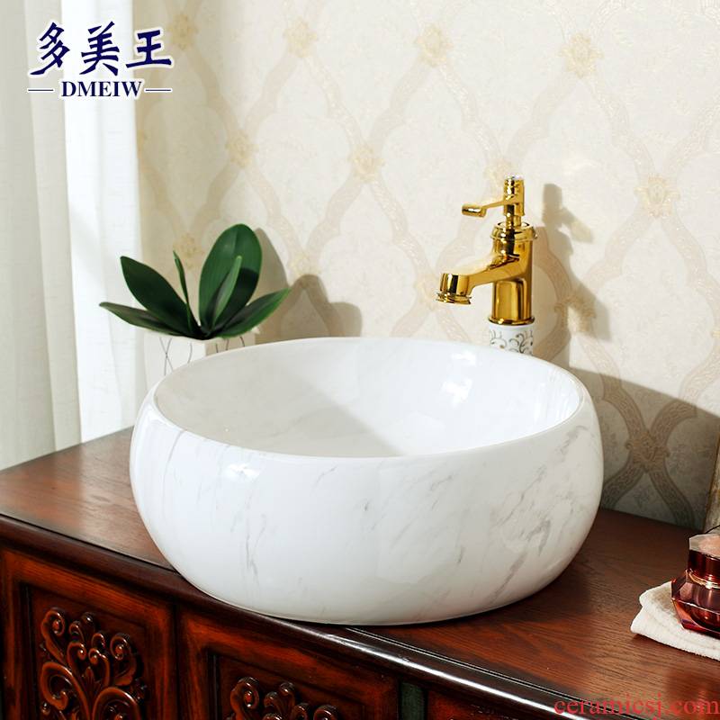 Ceramic sanitary ware platform basin, square, European art basin sink basin bathroom sinks household sink