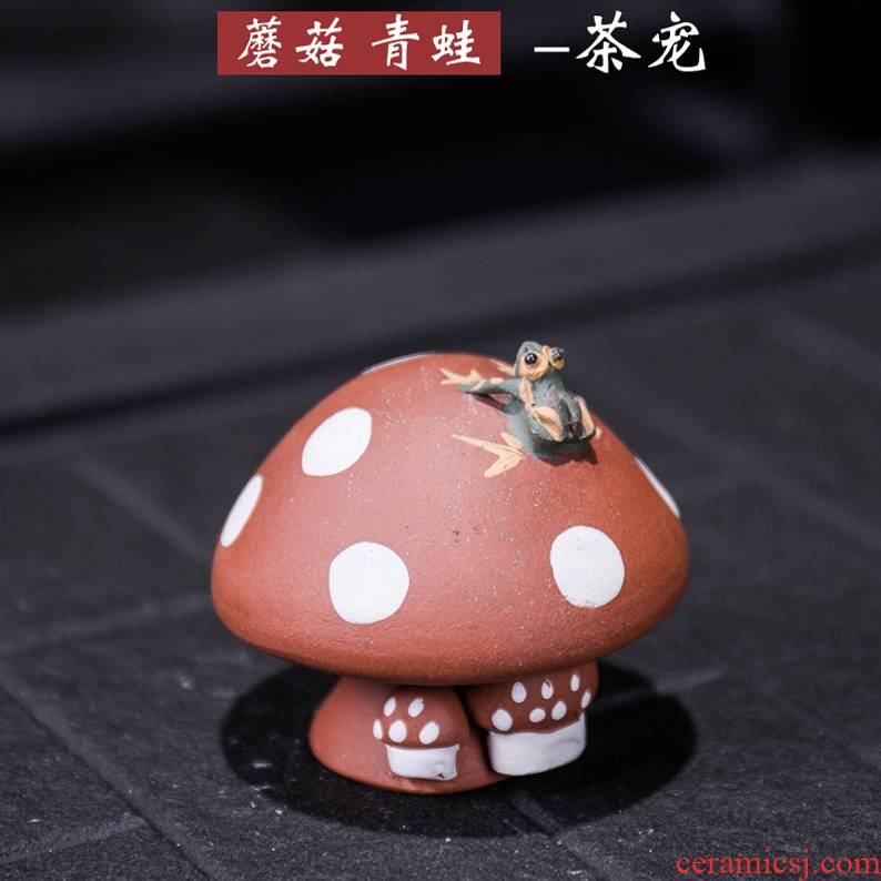 Ya xin company hall pumpkin pet frog yixing purple sand tea tea water play manually place decoration small boutique tea taking