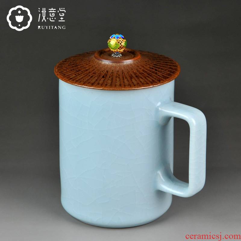 Your up ultimately responds a cup of ceramic keller with cover creative office tea high - capacity Chinese contracted male tea cups