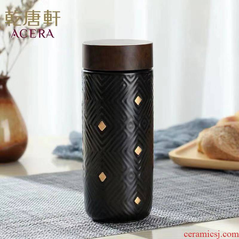 Do Tang Xuan work miracle China cups and gold wood cover cup with double 350 ml individuality creative cup