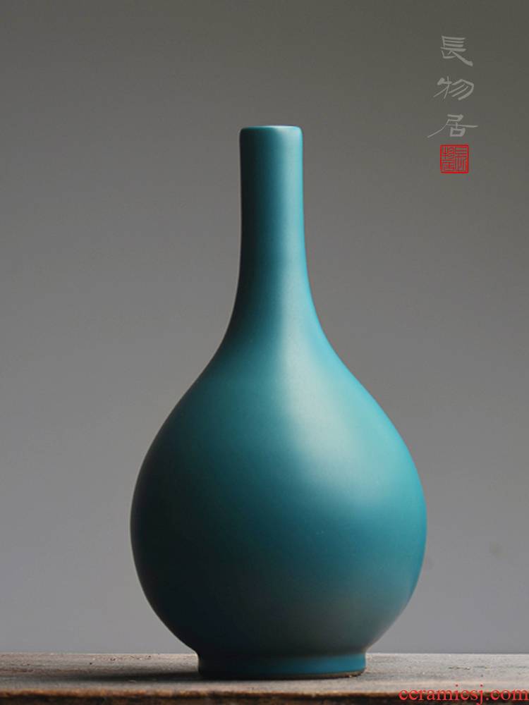 Offered home - cooked at flavour malachite green glaze gall bladder jingdezhen glaze ceramic flower vases, display furnishing articles by hand