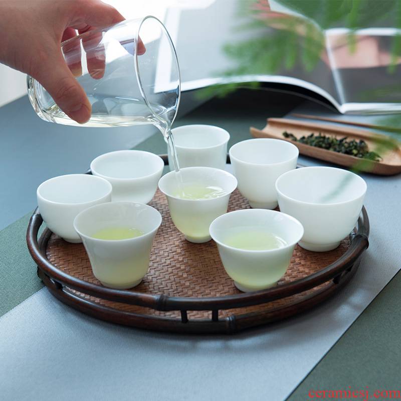 Good thing JingLanPin cup sample tea cup white porcelain of jingdezhen tea service master cup single cup small cups cups gift mugs