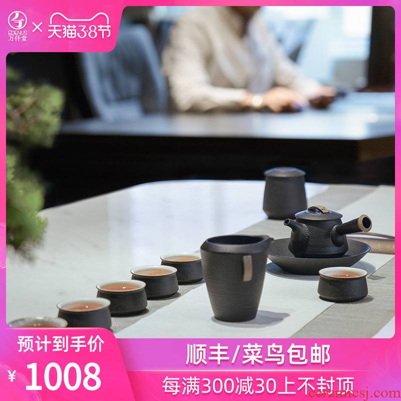 M letters kilowatt/ceramic tea set tea service of a complete set of # 6 people kung fu tea set gift box tea han wind syndrome 02