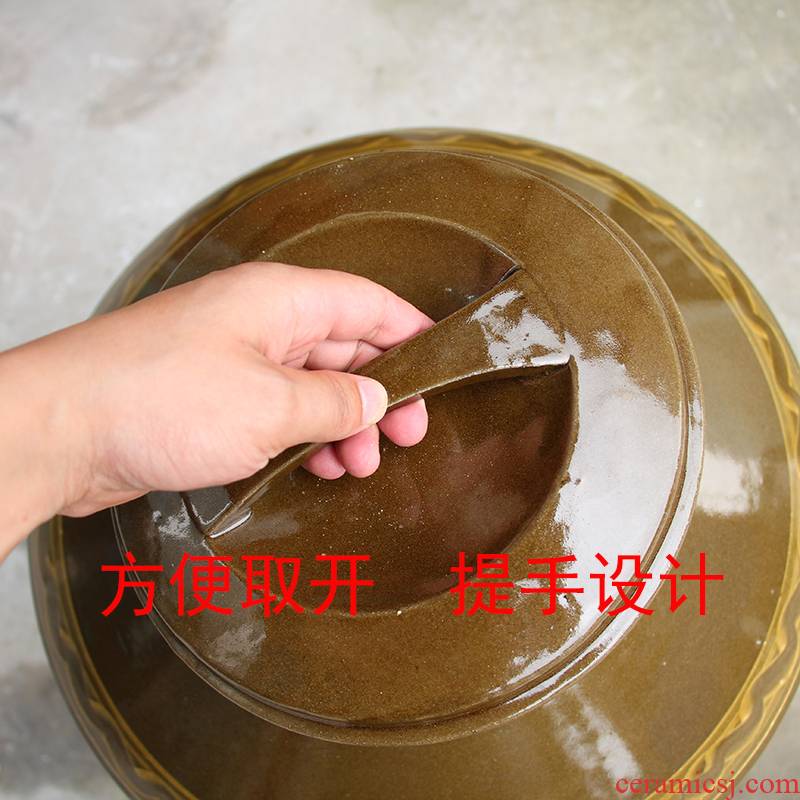 Sichuan lead - free ceramic jars 10 jins 20/50/100 jins remains an empty bottle seal for earthenware jars, jugs