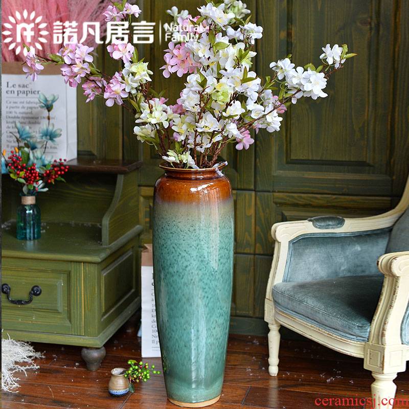 Jingdezhen ceramic vase vase sitting room porch place flower arrangement of Chinese style of large vases, sitting room hotel decoration
