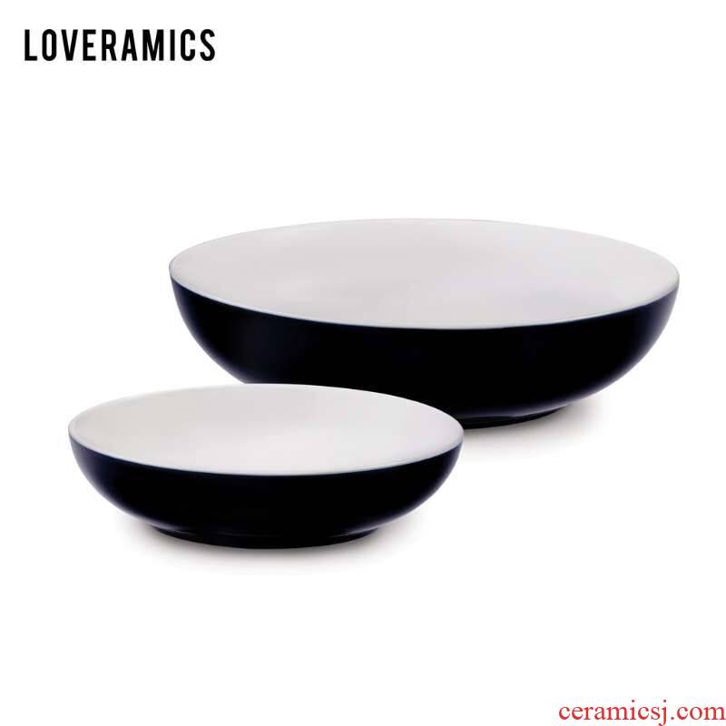 Loveramics love Mrs Er - go! 4 times (sapphire) household soup plate ceramic tableware