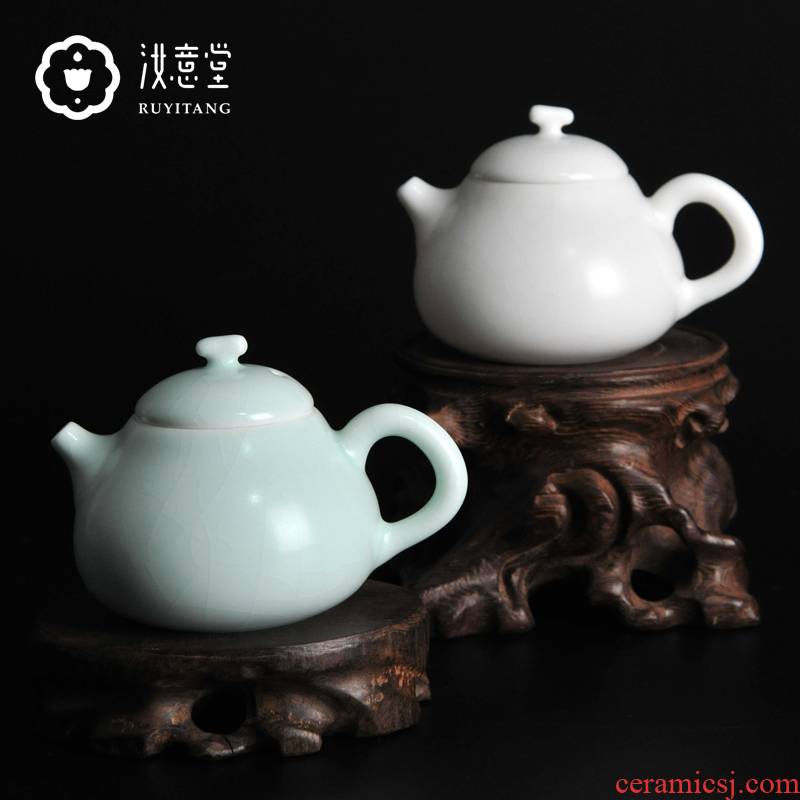 Your up kung fu ceramic teapot Your porcelain teapot single pot of small open piece of checking tea set for its ehrs pomelos pot of household