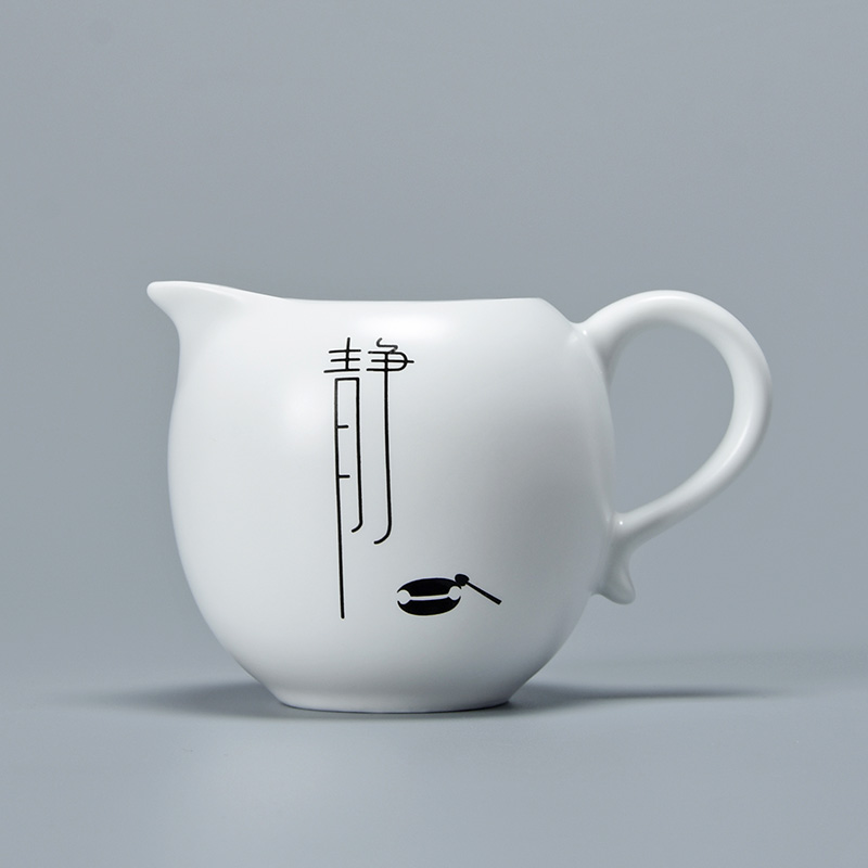 Jun ware fair suet white porcelain cup) suit kung fu tea tea tea points zen tea machine ceramic cup