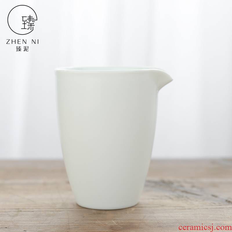 Become fat white mud inferior smooth kung fu tea set fair keller cup Japanese tea ware jingdezhen porcelain thin foetus tea sea