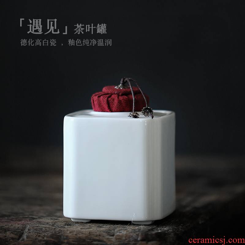 ShangYan portable caddy fixings ceramic seal tank household who was orange tea, puer tea packaging small POTS