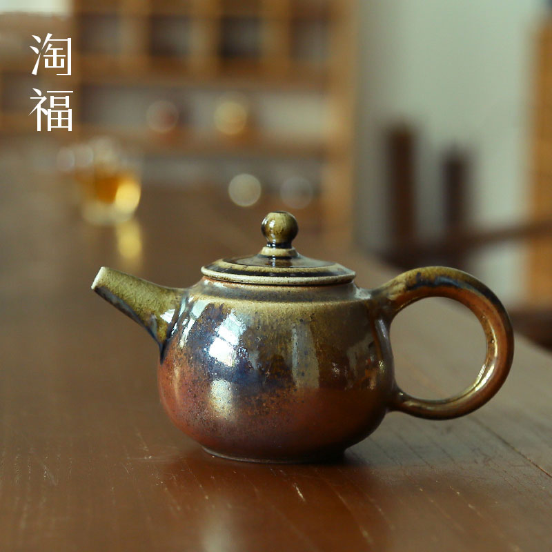Taiwan ceramic Wu Tai m letters pure manual to burn pot of kung fu tea set ceramic teapot single pot teapot collection