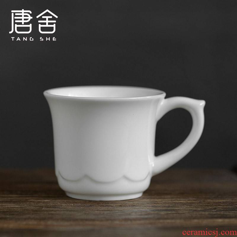 Don difference up dehua white porcelain kung fu noggin single only take tea ceramic cup tea master sample tea cup hot