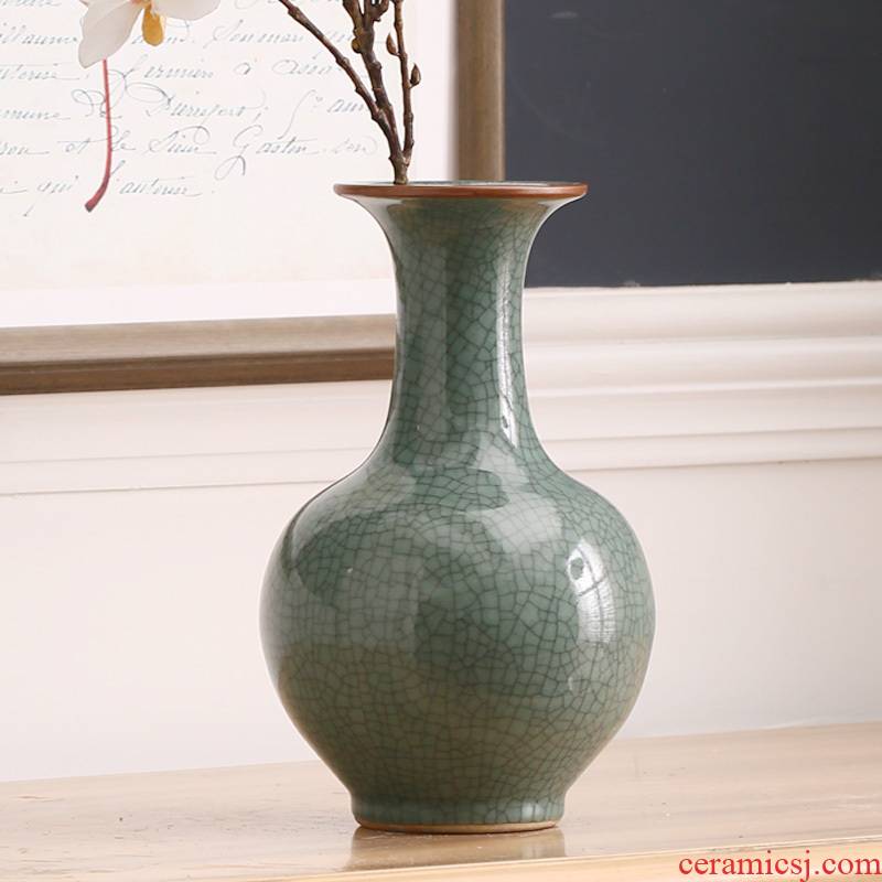 Jingdezhen ceramics, antique vase up of broken porcelain crack glaze furnishing articles ikea gift ornament