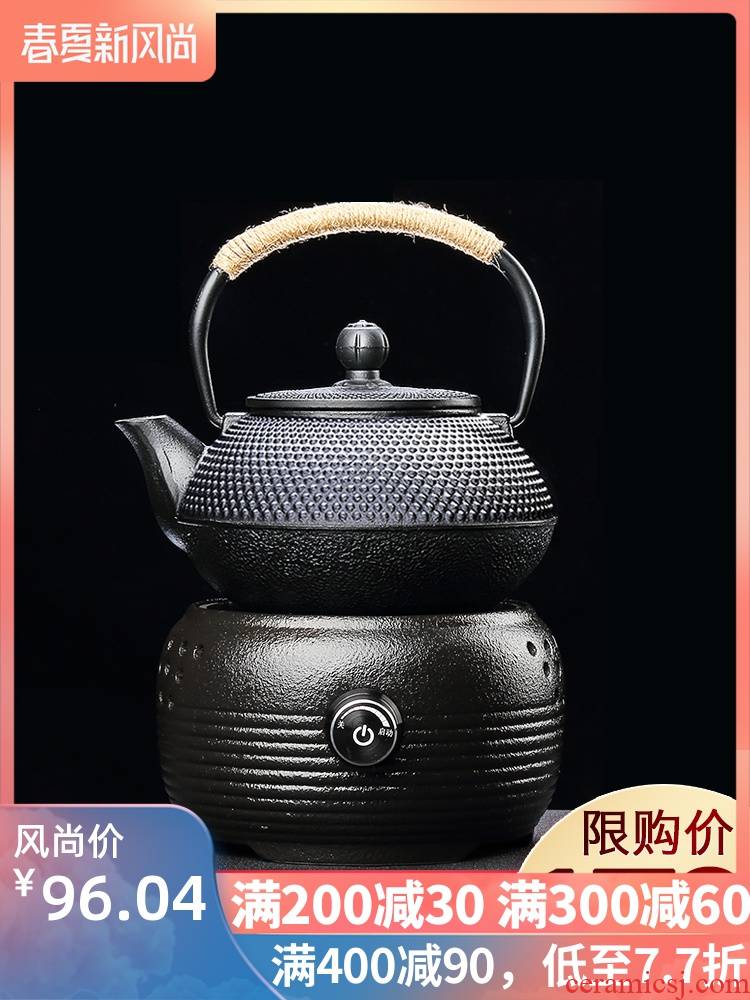 Iron pot of cast Iron teapot electric TaoLu boiled tea boiled water burn tea kettle household imitated Japanese tea taking suits for
