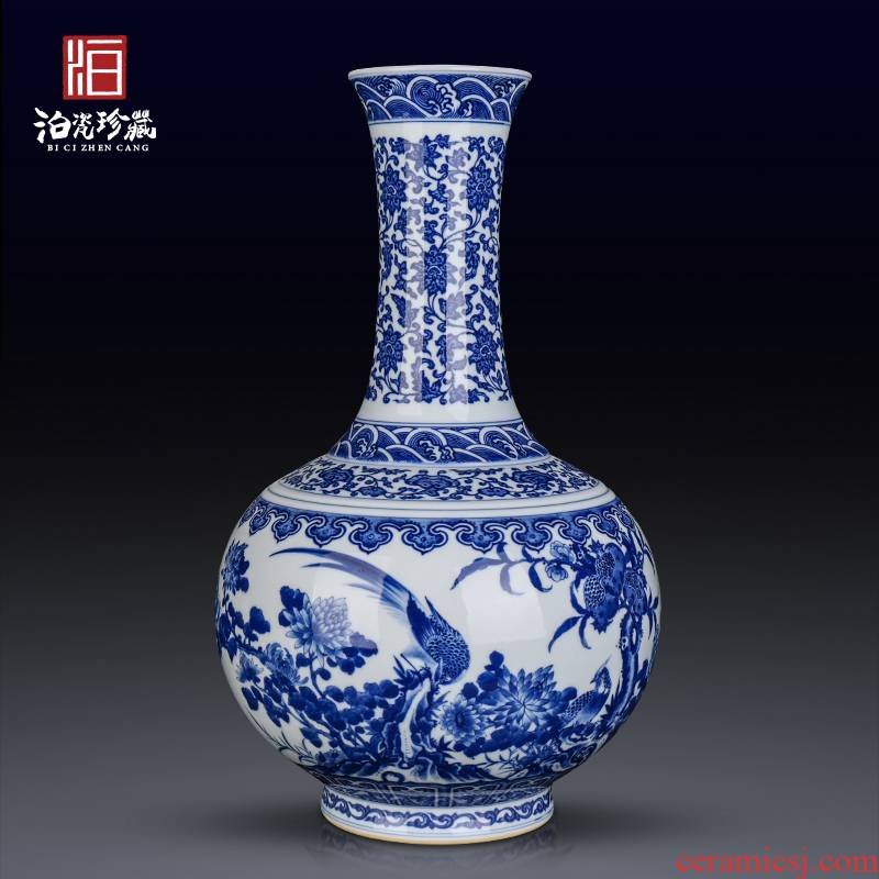 Jingdezhen ceramics hand - made antique flower adornment bedroom a sitting room porch table flower arranging new Chinese style furnishing articles