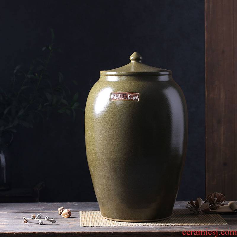 Period of ceramic barrel oil tank oil cylinder of jingdezhen ceramic jar jar jar 50 kg 100 jins