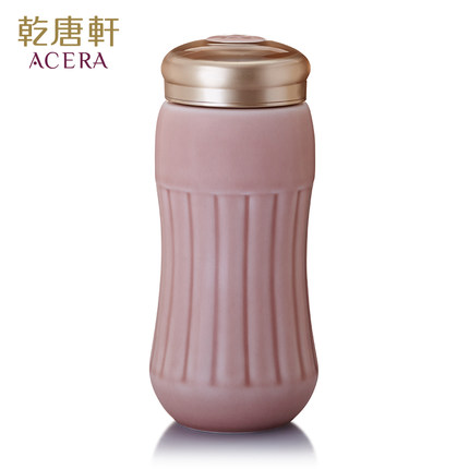 Do Tang Xuan portable cup double with cover cup on porcelain cup joy straight creative ceramic water glass office