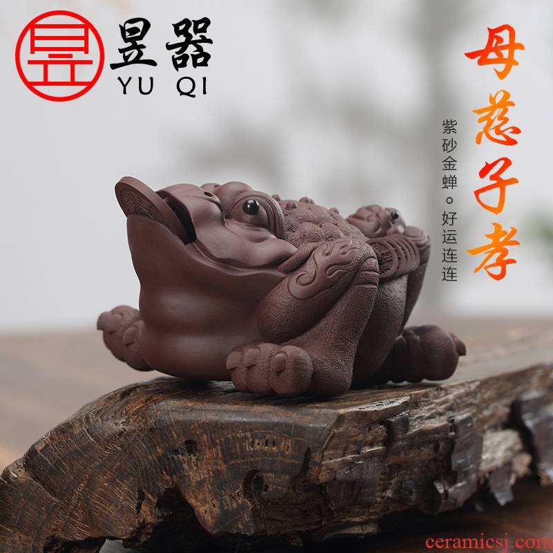 Yu is yixing purple sand tea pet furnishing articles and spittor kung fu tea accessories can raise creative tea tea products