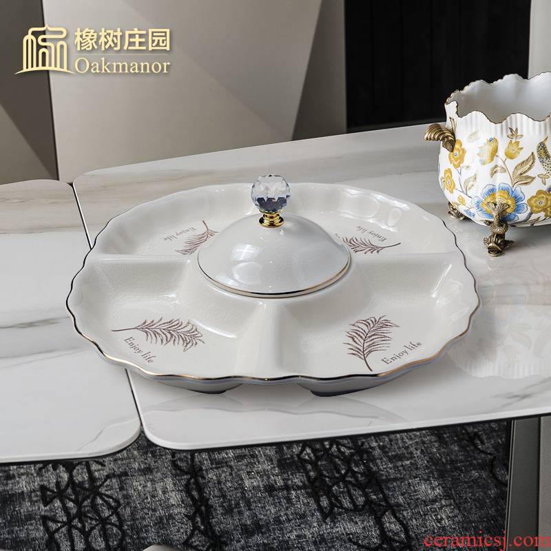 The Nordic idea ceramic frame compote furnishing articles home sitting room tea table of fruit dried fruit tray melon seeds candy dishes
