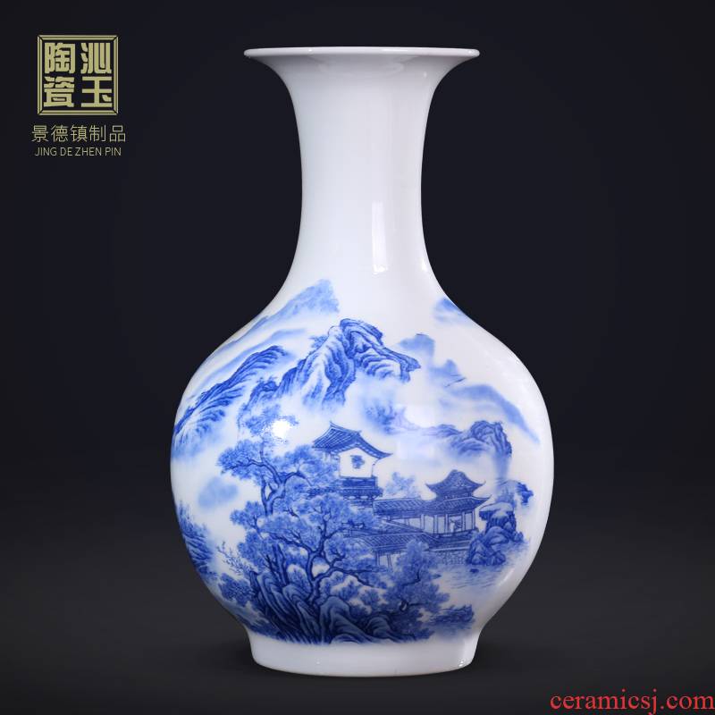 Jingdezhen ceramics craft flower arranging antique vase, the sitting room porch bedroom home decoration of Chinese style furnishing articles