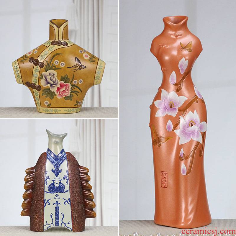 Great Chinese wind ceramic vase furnishing articles to decorate the sitting room porch household dry flower flower gifts creative arts and crafts