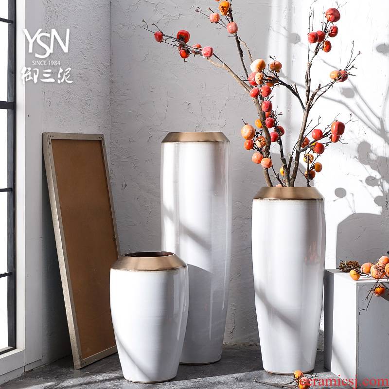 Jingdezhen ceramic hotel villa covers large vases, the sitting room porch flower flower decoration flower arranging furnishing articles