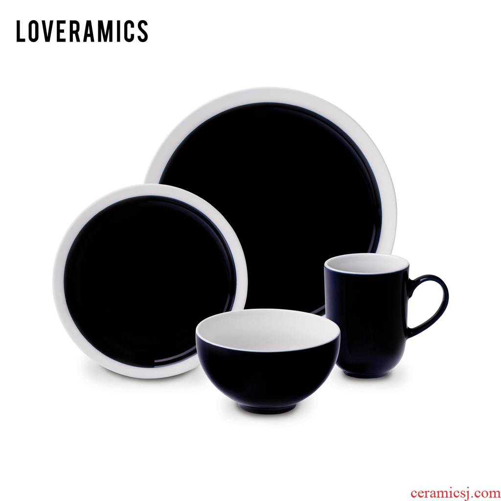 Loveramics love Mrs Er - go! (sapphire) household tableware suit dishes western - style 16 pieces