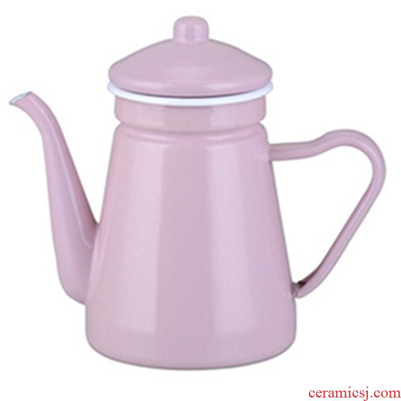 Enamel marca spearmint Enamel can fire dragon flower pot kettle hand pot of coffee pot boil medicine pot induction cooker