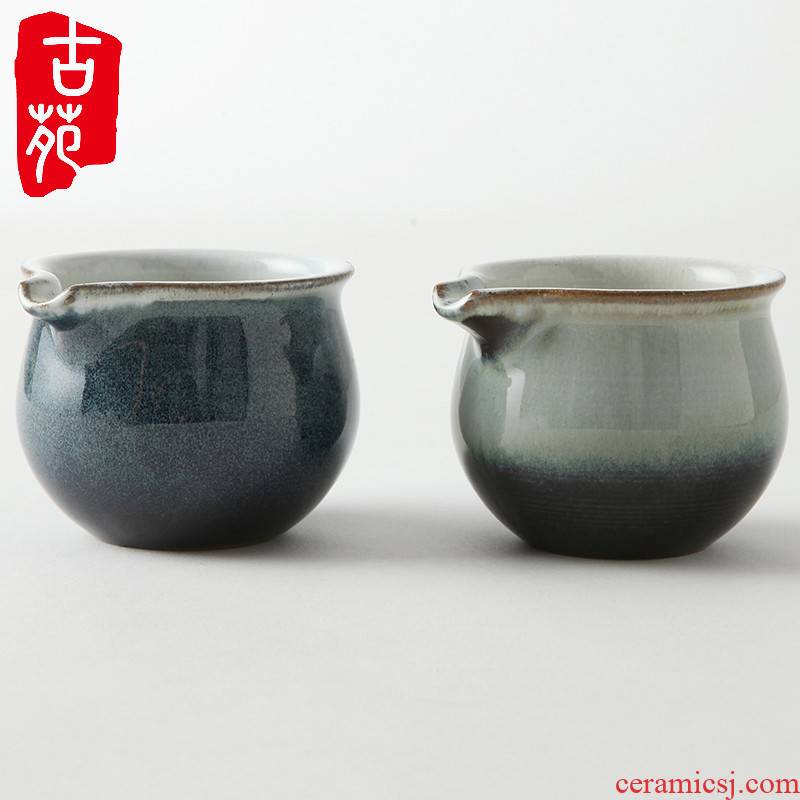 Ancient garden of archaize of coarse pottery and ceramic purple kung fu tea tea set zero uniform sea glass up next fair keller