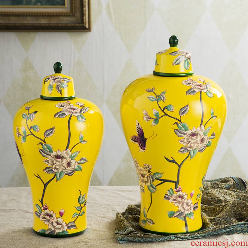 The General idea of Europe type style pot pottery vase furnishing articles American country soft adornment household living room table flower arrangement