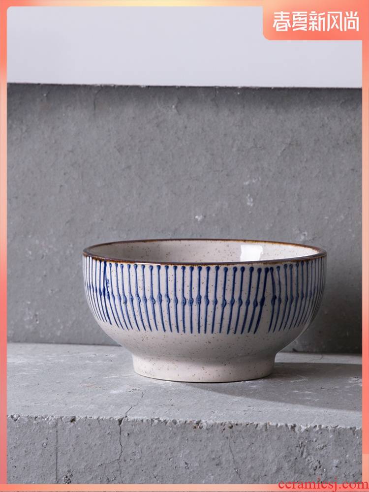 Japanese under glaze color porcelain small bowl of rice bowls of household breakfast bowl bowl of soup bowl dessert bowl home restaurant in the hotel