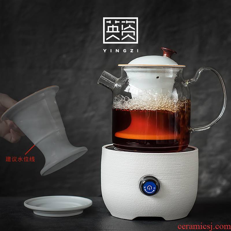British glass household automatically steamed tea of the boiled tea, the electric TaoLu tea steaming hot black tea pot large capacity