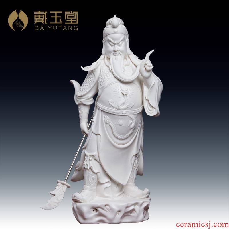 Yutang dai Liu Mingzhi master for dehua porcelain carving of Buddha furnishing articles Sir Zhong wu mammon duke guan/D19-24