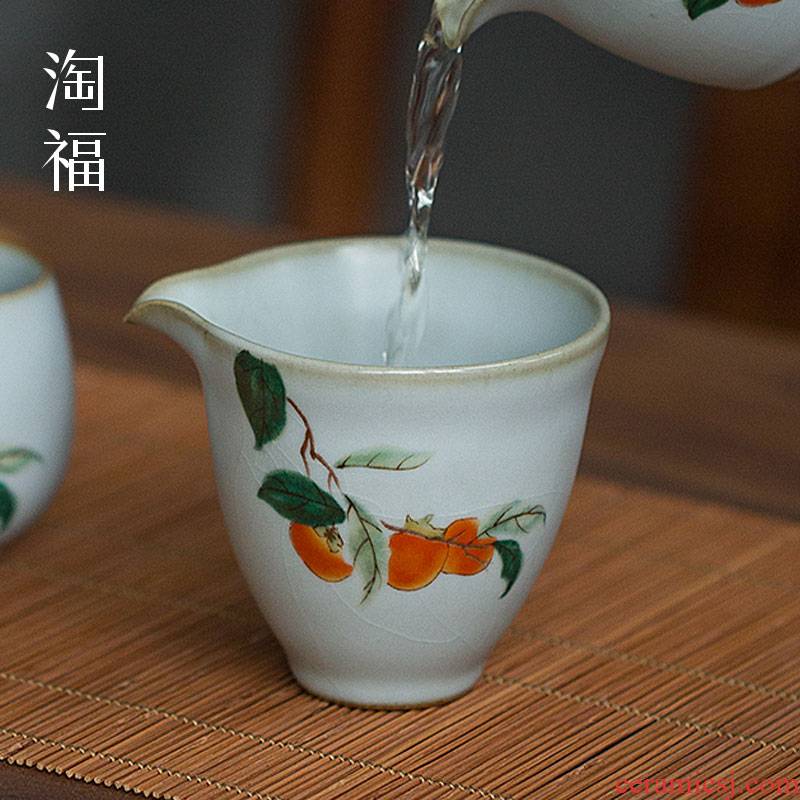 Tao f your up tea set points tea exchanger with the ceramics fair keller cup and cup kunfu tea sea flip tea pot of fair cup