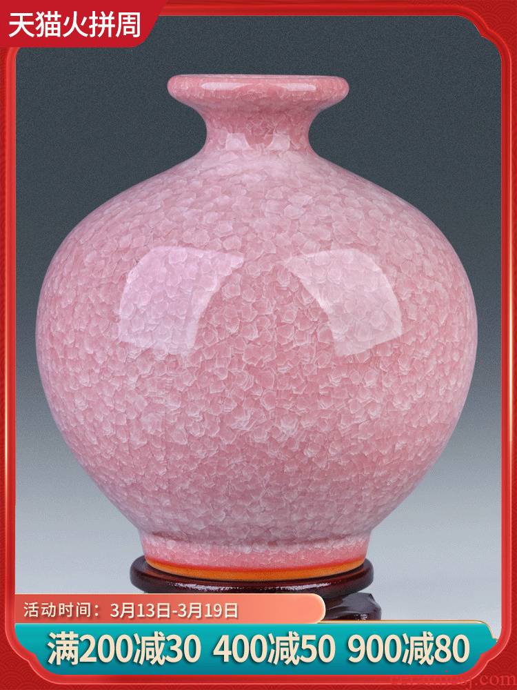 Jingdezhen ceramics antique vases, flower arranging Chinese I sitting room adornment home furnishing articles desktop TV ark