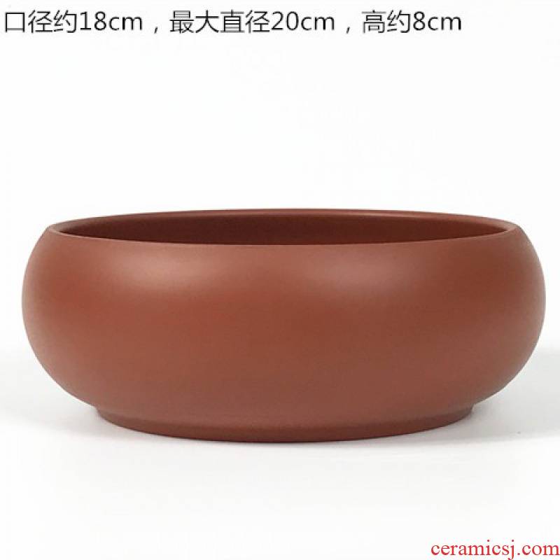 Yixing purple black red large 8 "tea wash tea accessories cups placed potted ashtray writing brush washer