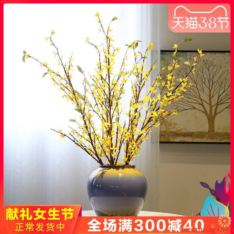 Jingdezhen new Chinese vase mesa table what sitting room ark place TV ark, decoration ceramic flower flower