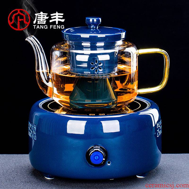 Tang Feng glass steaming teapot tea separation electric TaoLu suit electric boiling tea stove kettle household transparent teapot