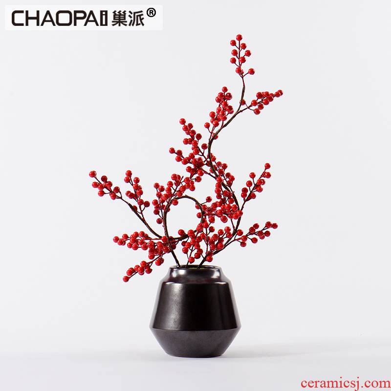 New Chinese style desktop ceramic bonsai flower art study TV ark of tea table decorations example room porch decoration in the New Year